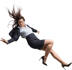 Businesswoman Levitation Concept PNG image