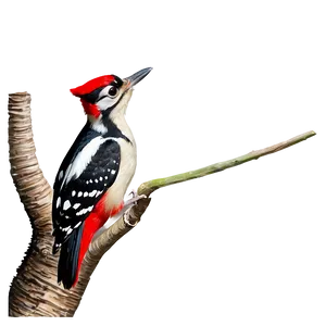 Busy Woodpecker PNG Rme