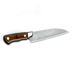 Butcher Knife With Wooden Handle Png 06132024 PNG image