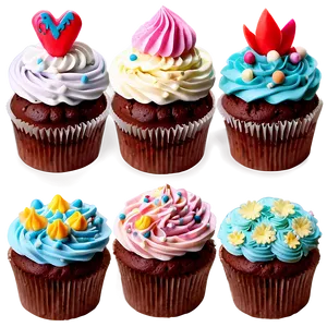 Buttercream Cupcakes PNG 06112024