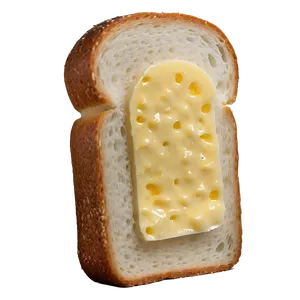 Buttered Bread Slice PNG 64