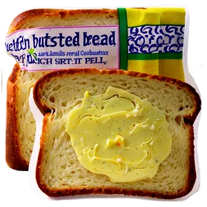 Buttered Bread Slice Png 90 PNG image