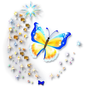 Butterfly And Stars PNG 04292024