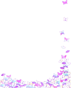 Butterfly Border Design PNG image