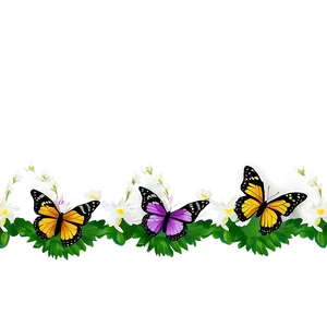 Butterfly Borders Png Bbn11 PNG image