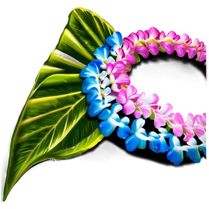 Butterfly Hawaiian Lei PNG Bqj44 PNG
