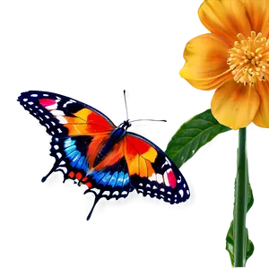 Butterfly On Flower PNG 06262024 PNG