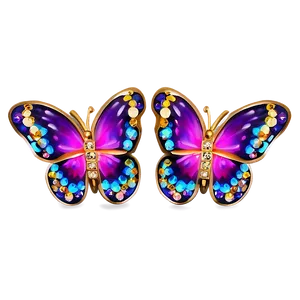 Butterfly Stud Earring Png Nsb80 PNG image