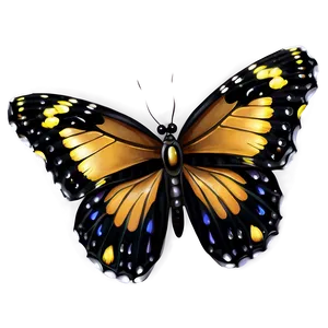 Butterfly With Dewdrops PNG Wso
