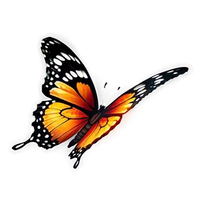 Butterfly With Fire Effect PNG Mca PNG