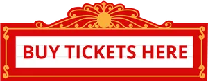 Buy Tickets Signage PNG image