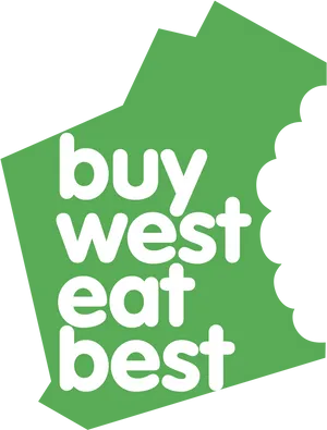 Buy West Eat Best Slogan PNG image