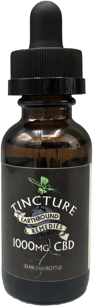 C B D Tincture Bottle1000mg