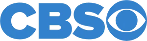 C B S Network Logo Blue PNG image