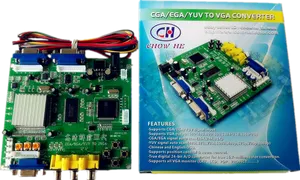 C G A E G A Y U Vto V G A Converter Board PNG image