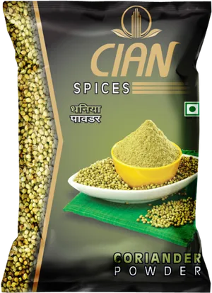 C I A N Coriander Powder Package PNG image