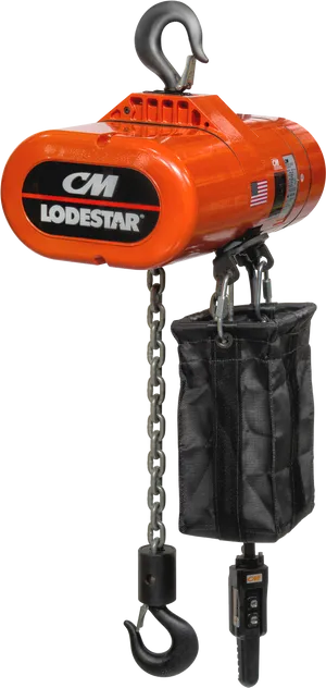 C M Lodestar Electric Chain Hoist PNG image