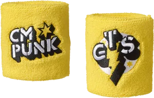 C M Punk Wristbands PNG image