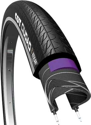 C S T City Bike Tirewith Kevlar Protection PNG