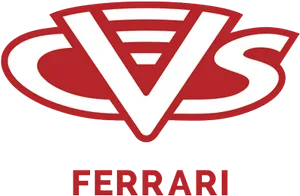 C V S Ferrari Logo PNG image