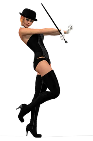 Cabaret_ Dancer_ Pose