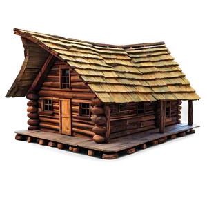 Cabin At Sunset Glow PNG Guw3 PNG