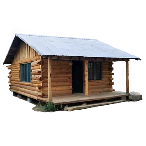 Cabin In A Clearing PNG Kqc