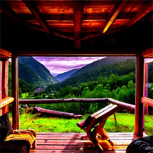 Cabin With A View Of The Valley PNG 12 PNG