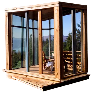 Cabin With Glass Walls PNG Uek PNG