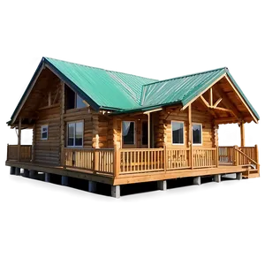 Cabin With Wraparound Deck PNG 26