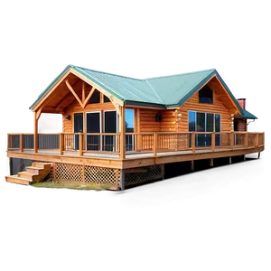 Cabin With Wraparound Deck PNG Ijk13 PNG