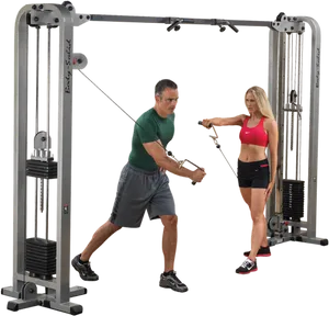 Cable Machine Workoutwith Instructor
