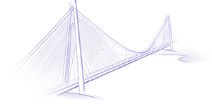 Cable Stayed Bridge Sketch PNG image