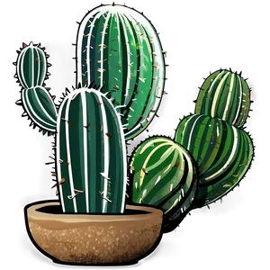 Cactus Art Png 05032024 PNG image