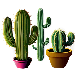 Cactus Art Png 05032024 PNG image