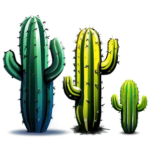 Cactus Art Png Tce74 PNG image