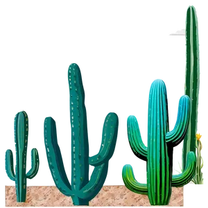 Cactus Ecosystem Background PNG Grp62 PNG