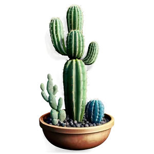 Cactus Landscape Png Nlv37 PNG image