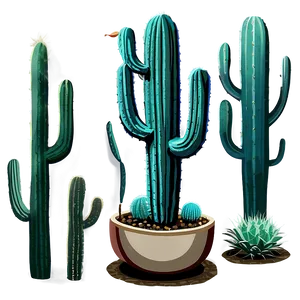 Cactus Scene Png Yah PNG image