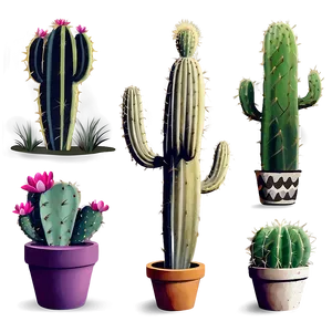 Cactus Silhouette Png Cgf PNG image