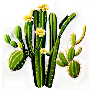 Cactus Sketch Png Tcp PNG image