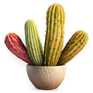 Cactus Sunset Scene Png 2 PNG image