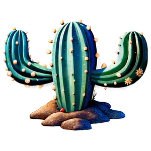 Cactus Under Starry Sky PNG 18 PNG