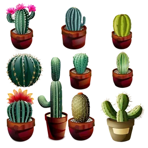 Cactus Variety PNG 11