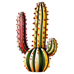 Cactus With Abstract Pot PNG 38 PNG