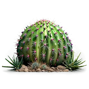 Cactus With Colorful Spines PNG Xdg82 PNG