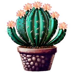 Cactus With Mountain Backdrop PNG Xch PNG