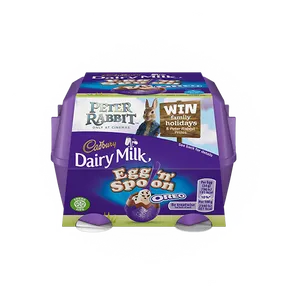 Cadbury Dairy Milk Egg Spoon Oreo Peter Rabbit Promotion PNG image
