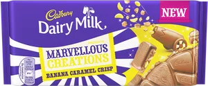 Cadbury Dairy Milk Marvellous Creations Banana Caramel Crisp PNG image