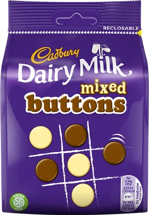Cadbury Dairy Milk Mixed Buttons Package PNG image